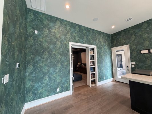 Professional wallcovering installation